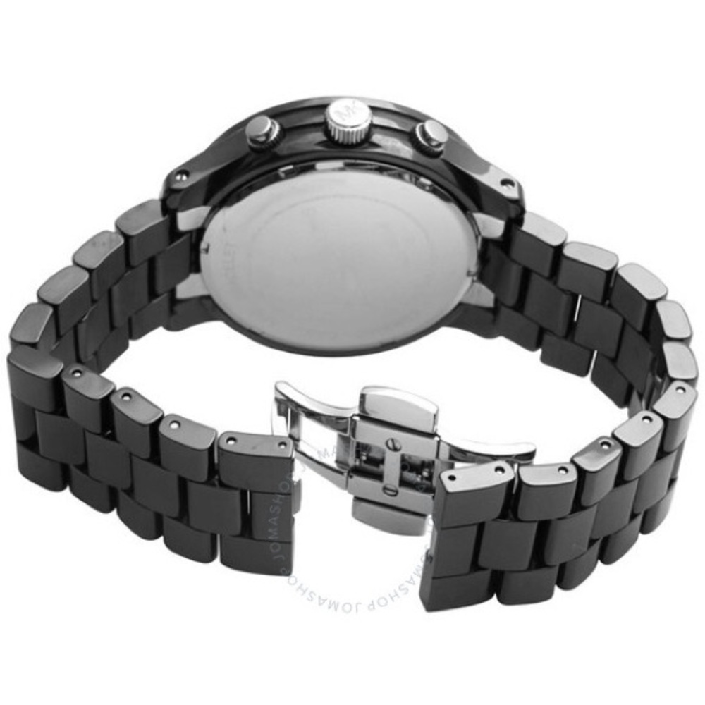 Michael Kors Black Dial Black Ceramic Bracelet Oversized Watch MK 5174 - Picture 4 of 7